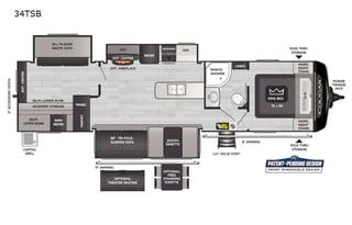 2022 Keystone RV Cougar Half-Ton 34TSB
