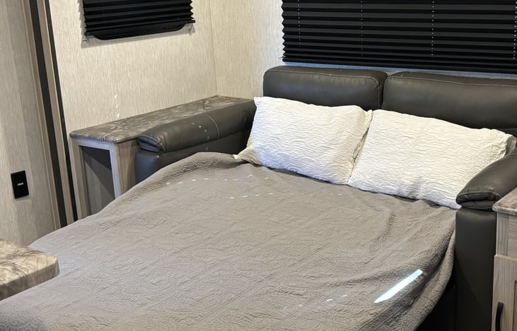 Couch Converted into Bed