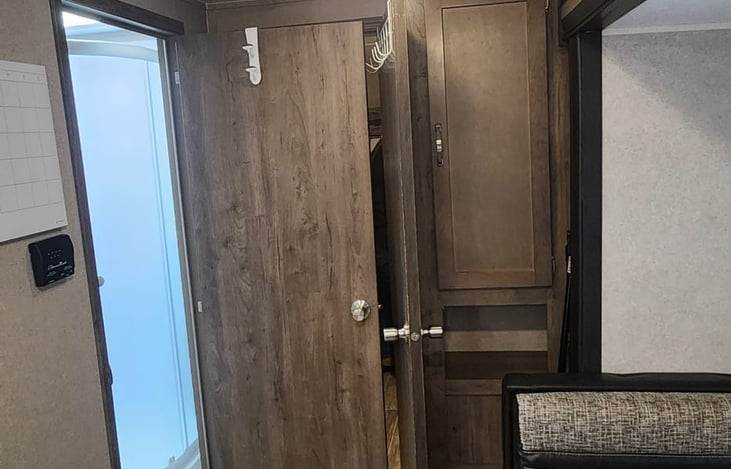 Additional pantry storage space.