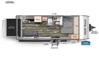 2023 Forest River RV Cherokee Grey Wolf 18RRBL
