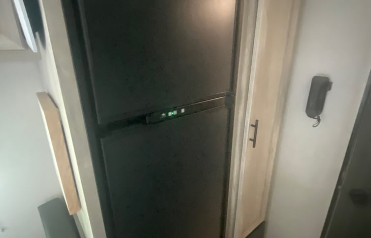 Refrigerator and Freezer. Pack your best meals and don't forget your frozen dessert.