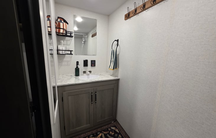 Larger than most bathroom space.
