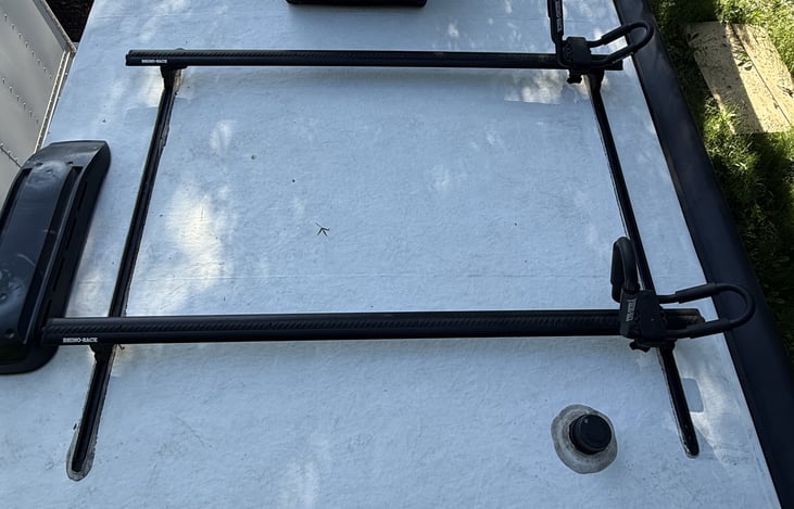 Kayak & luggage storage and solar panel.