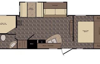 27’ Z1 Bunkhouse. Pet friendly and half ton rated!