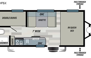2020 Forest River RV Wildwood X-Lite 177BHFSX