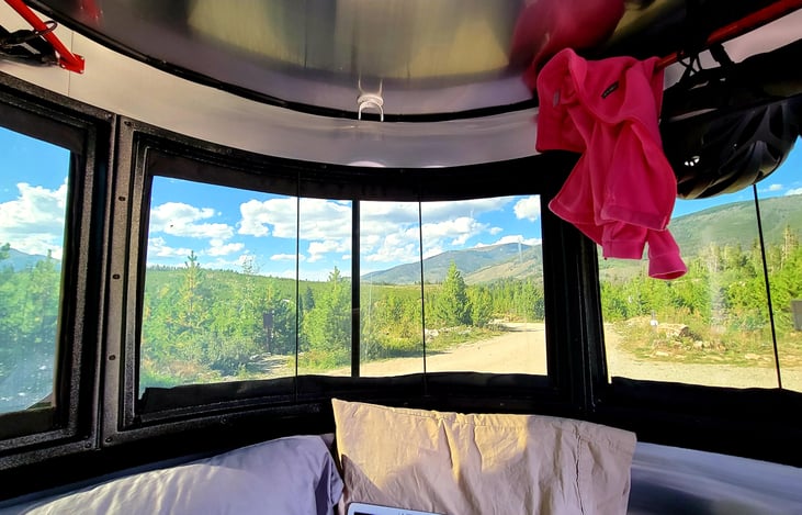 The panoramic windows in the Basecamp 20X is what sets it apart from all other small campers. Why feel like a sardine when you can live like a king?