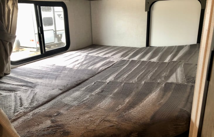 Super comfy, foam bunk beds.