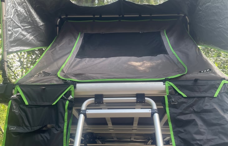 Front of rooftop tent