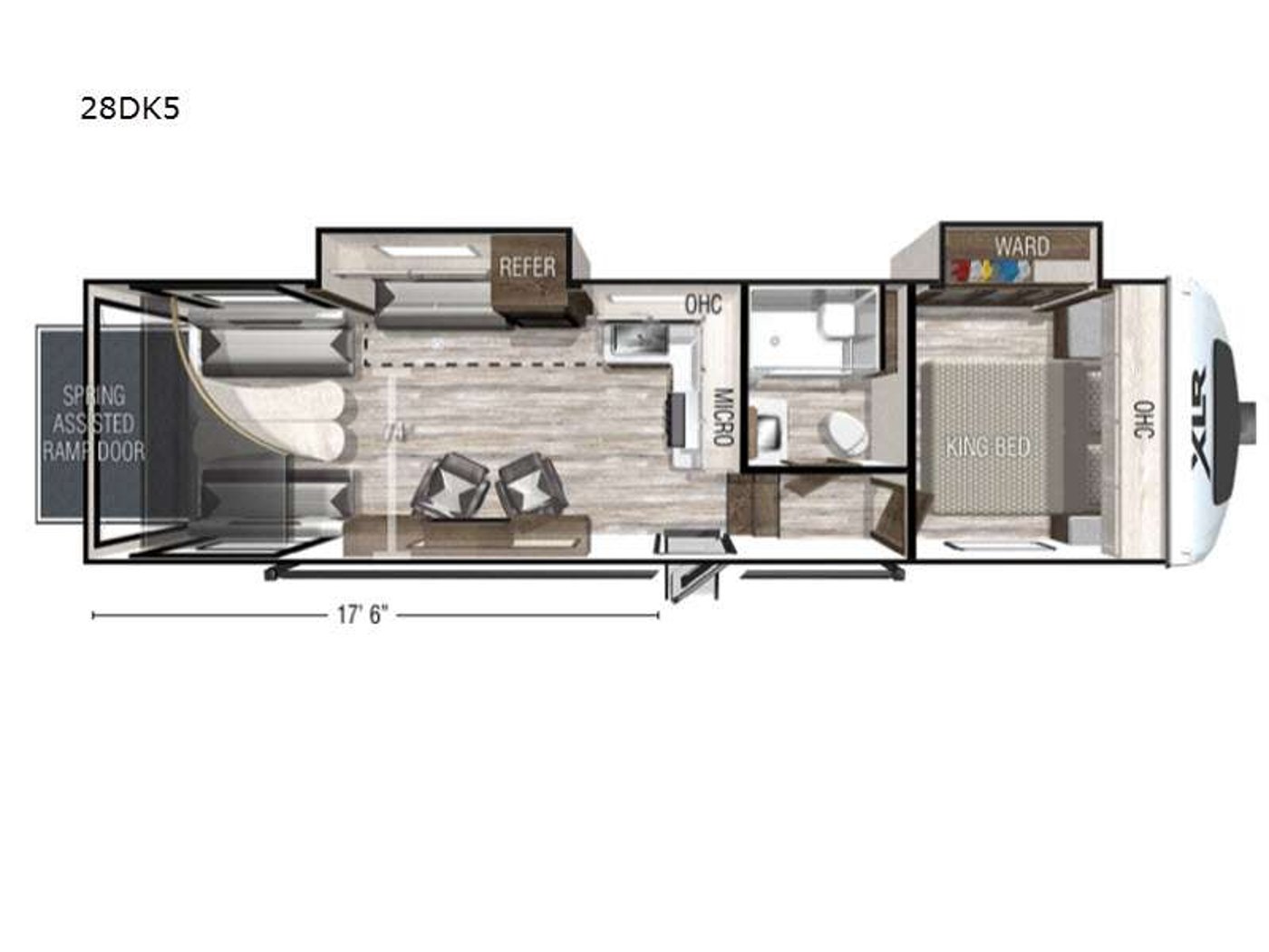 Camper floor plan