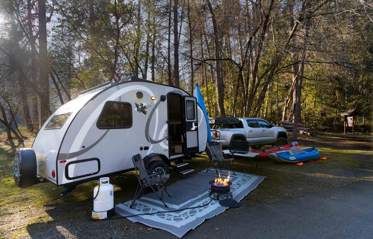 We provide the propane and the firepit! These are great because you can still have a "fire" when full burn bans are in effect. These firepits are legally free to use all season long.
