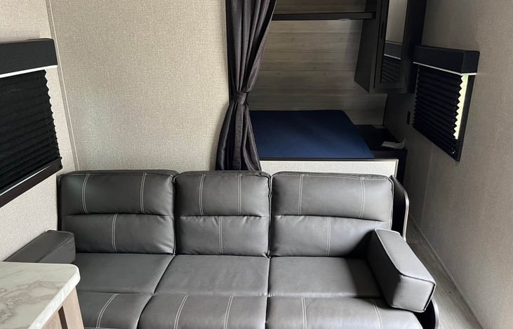 Couch/extra Full size bed