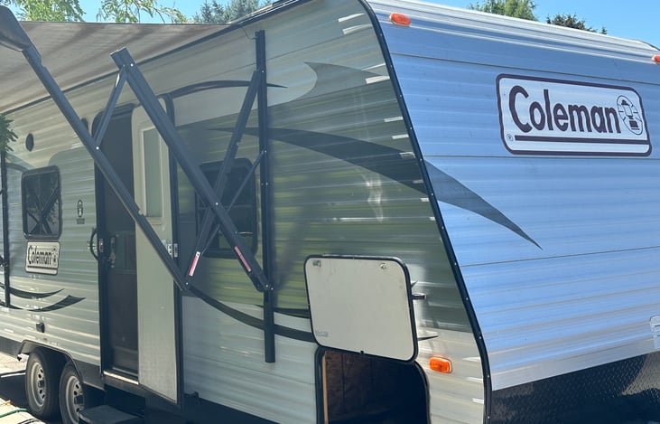 Awning and outdoor lighting