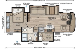 Luxury Motorhome w/ Private Bunkhouse!