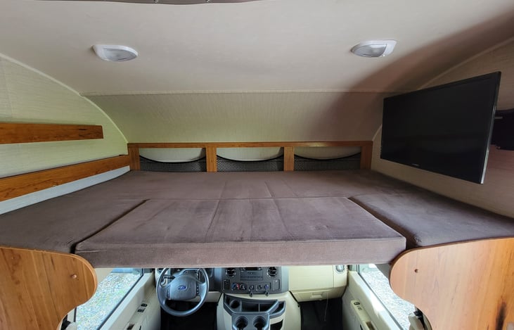 Front Queen Size Over-Cab Bed