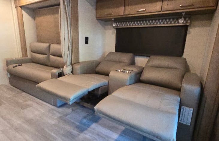 Leather Recliners and Couch