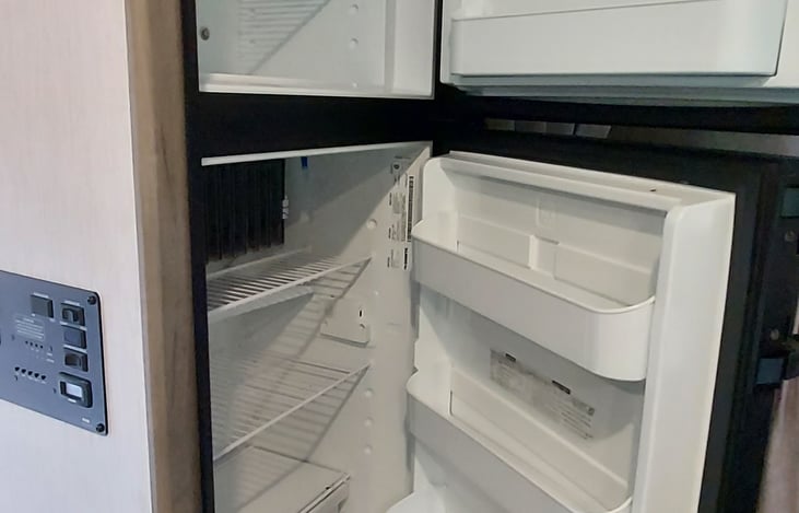 Inside fridge