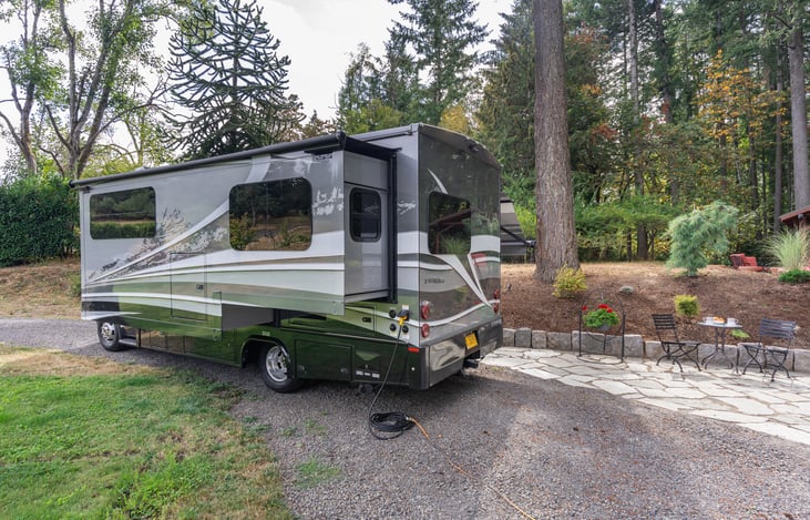 Full wall slide out for a roomy interior space.