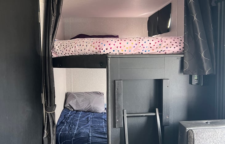 Bunks have USB ports and lighting