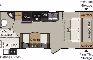 Adult and Kid Friendly Camper (Delivery Only)