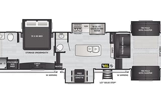 Keystone Alpine 3700FL ***1.5 bath and King Bed***