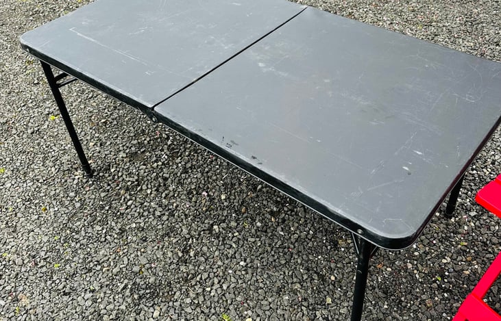 Small outdoor folding table for food prep or ?