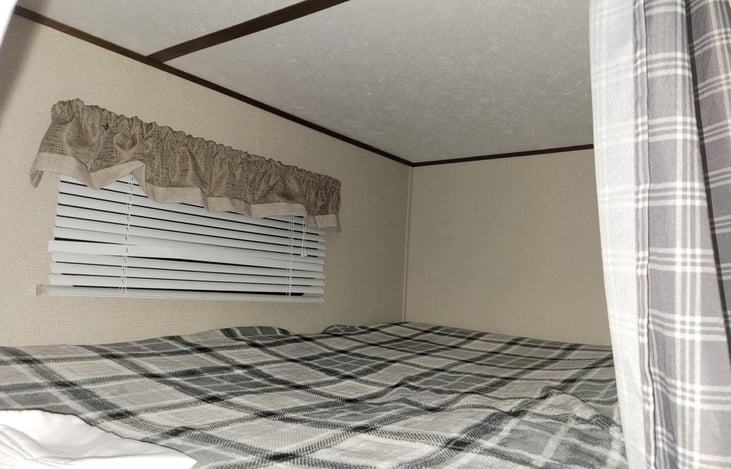 Rear bunk, upper.