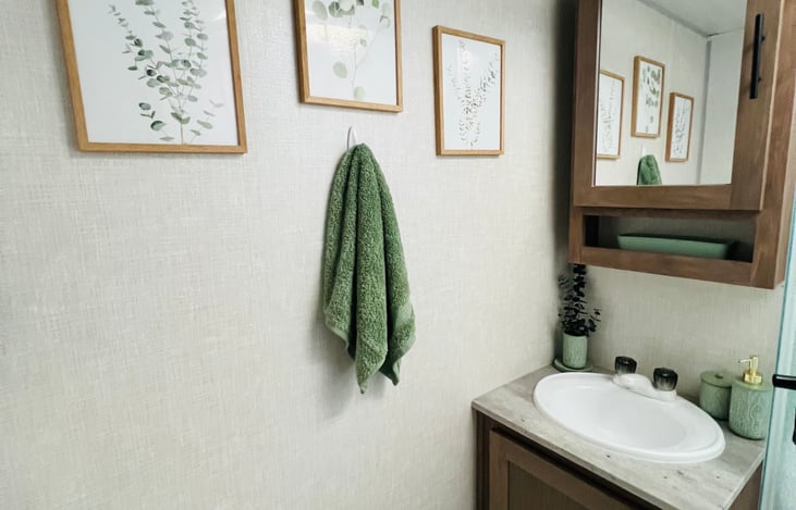 Enjoy the spa like decor!