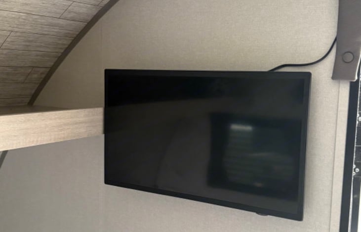 Included is a Fire TV, connect to wifi or your own hotspot, log into your favorite streaming service and relax.