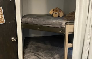 Elijah's bunkhouse trailer