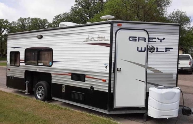 Exterior of camper