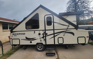 Comfortable, cozy, easy to set-up A frame camper.