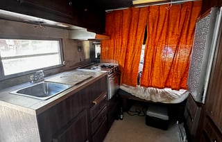 *Burning Man* Trailer setup on playa ready