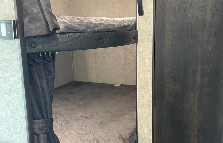 Sturdy double bunks, weight limit 600 lbs. each