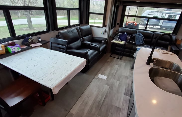 Two reclining  chairs