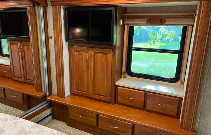 Main bedroom, TV and drivers side.