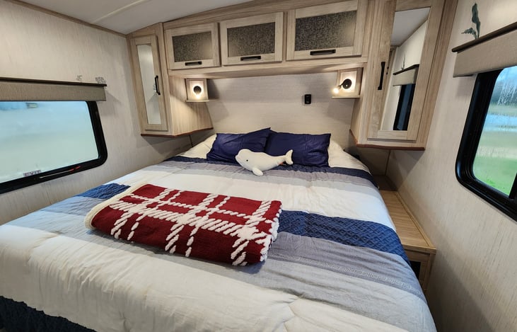 Master bedroom with king bed