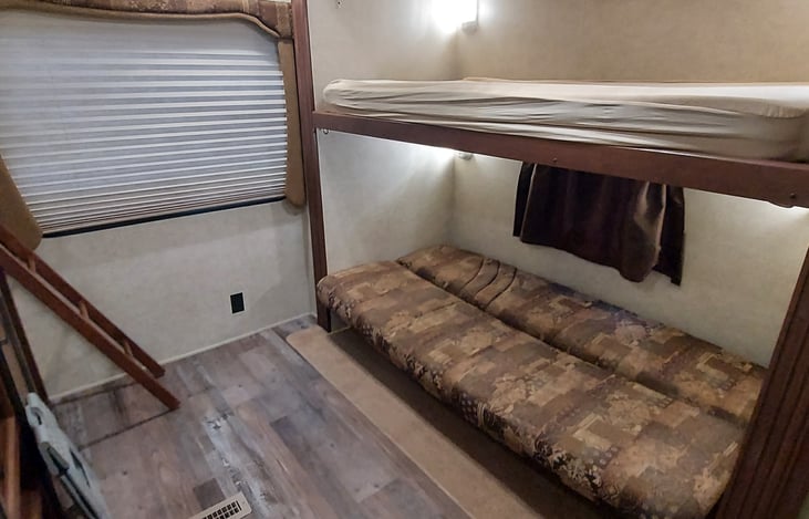 Bunk Area with Couch turned into Bed