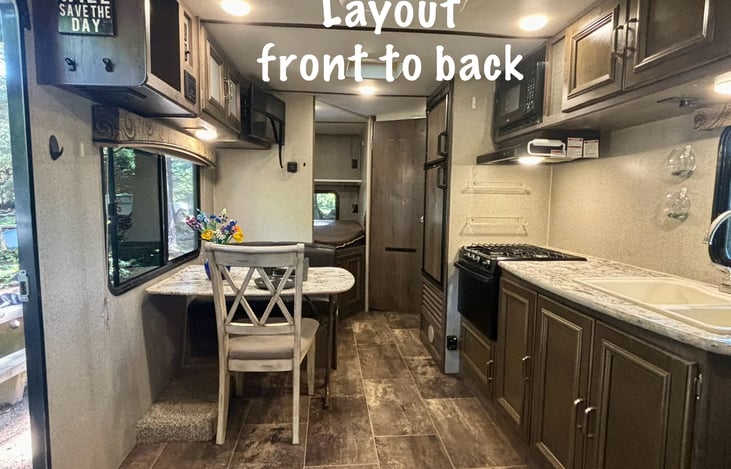 Layout front to back