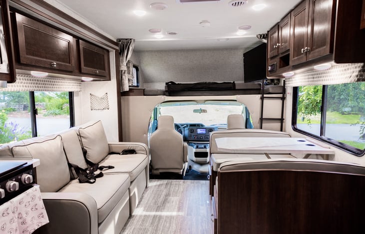 Dinette and reclining sofa