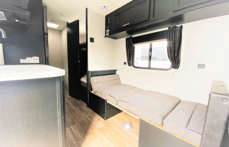 Our new small trailer near Doheny State Beach