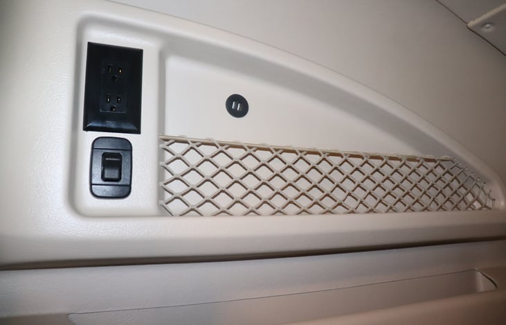 Power and storage - cabover bed