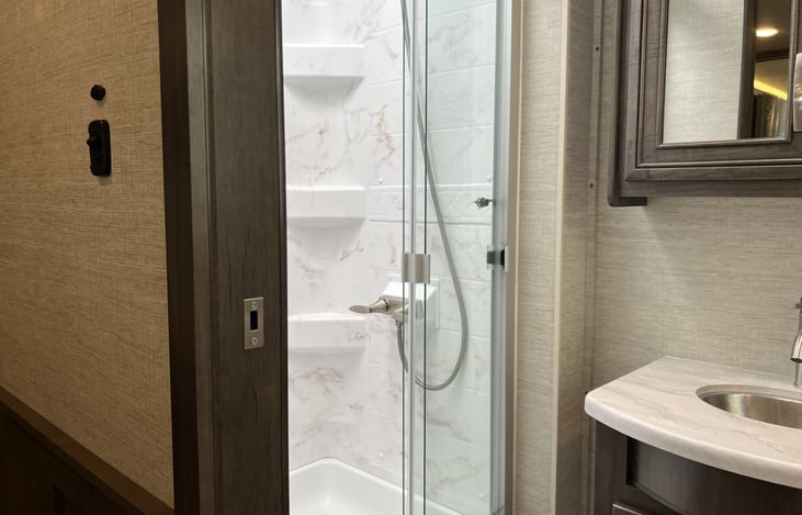 Shower in master bath