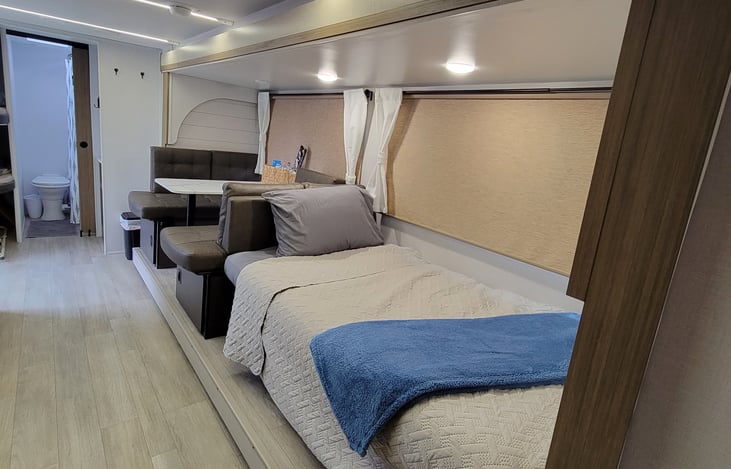 Dinette and couch bed conversion