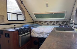 Cozy A-Frame Camper - Sleeps 4, A/C, Delivery