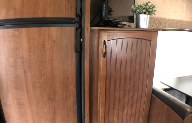 TV/DVD above the wardrobe closset