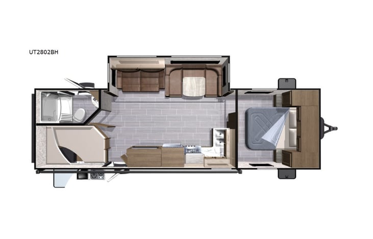 Representative floor plan provided by a trusted RVshare partner.