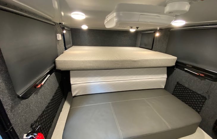 Interior bunk area extended full size