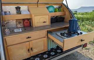 The Jackalope - Well-Stocked Teardrop Trailer