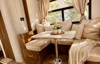 RV King Bed updated shower and kitchen