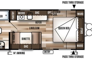 2017 Forest River RV Salem Cruise Lite FSX 186RB